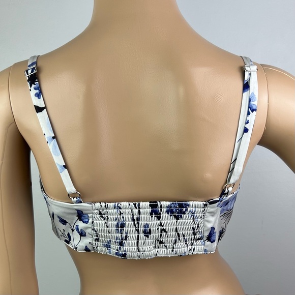NEW FAVORITE DAUGHTER REVOLVE FLORAL PRINT SATIN BRA TOP - Picture 7 of 8